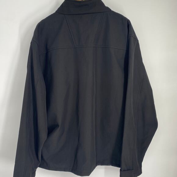 7-Eleven Employee Jacket Men 3X Black Softshell Fleece Lined Full Zip Uniform - Picture 5 of 9